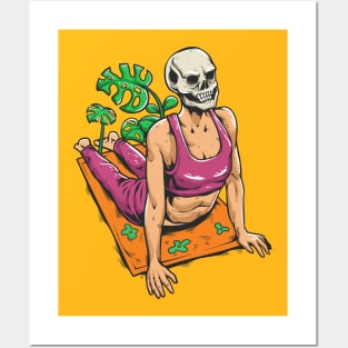 Till death do us yoga Posters and Art